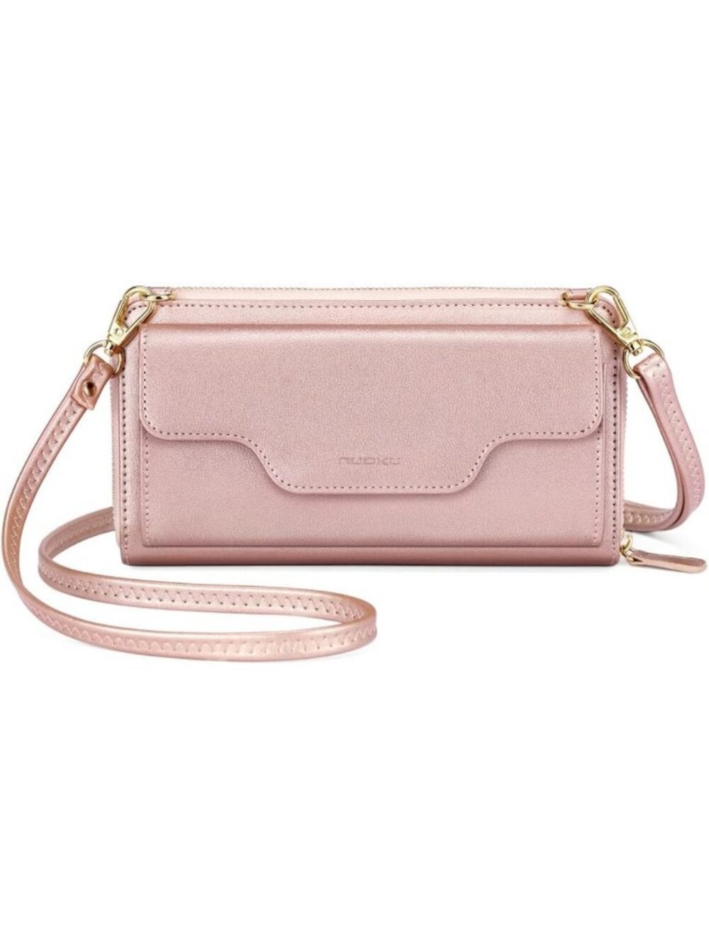 Stylish Small Purse for Women, RFID Blocking Wristlet Wallet & Crossbody Clutch